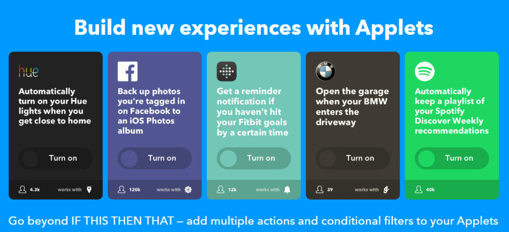 IFTTT Applets