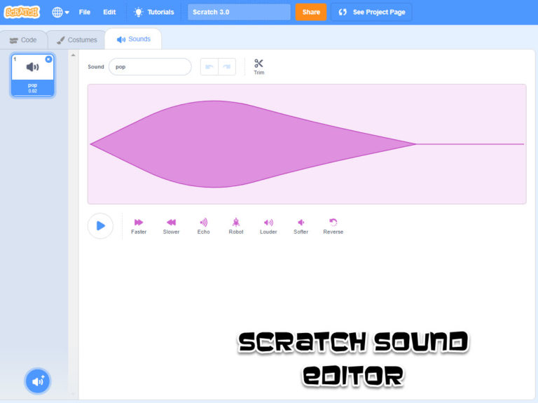 Scratch Sound Editor