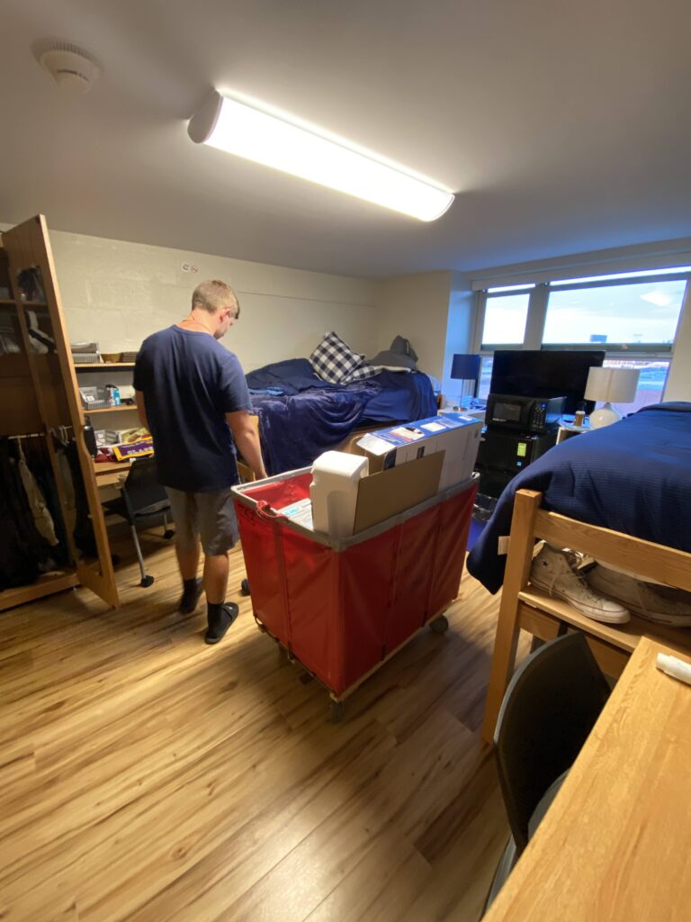 Moving into the dorm