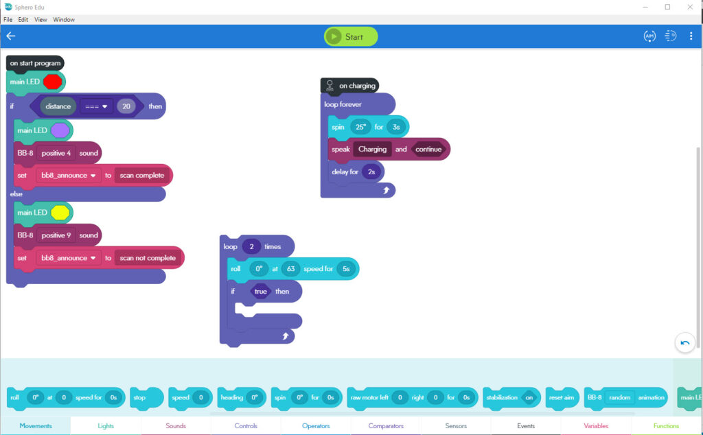 GetMeCoding Sphero App Block Coding