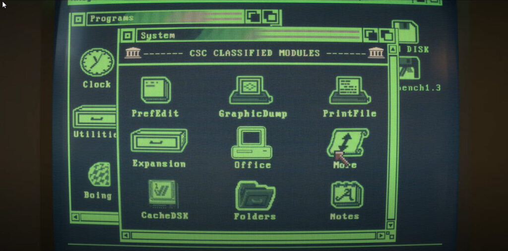 Screen shot of the Commodore Amiga 1000